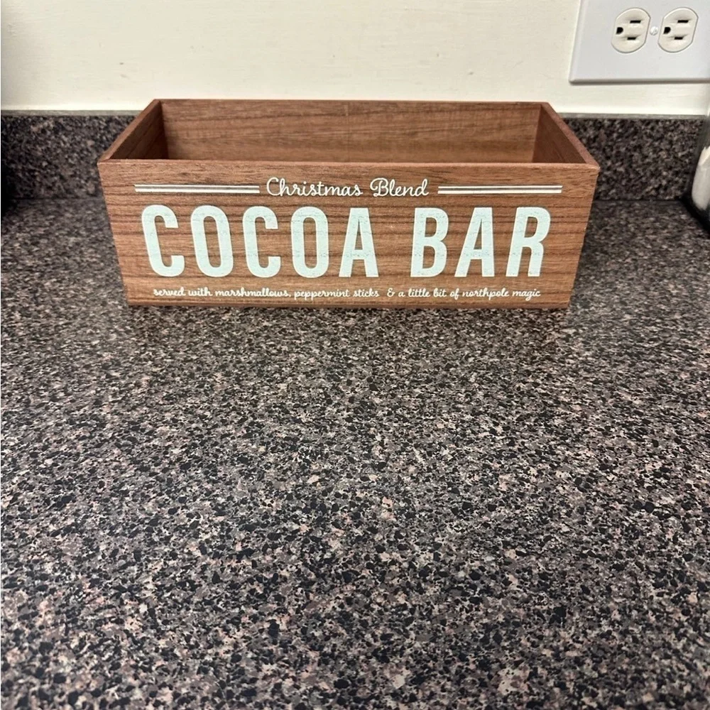 Hot Chocolate Wooden Box Christmas